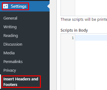 Editing the Header, Body and Footer code in WordPress